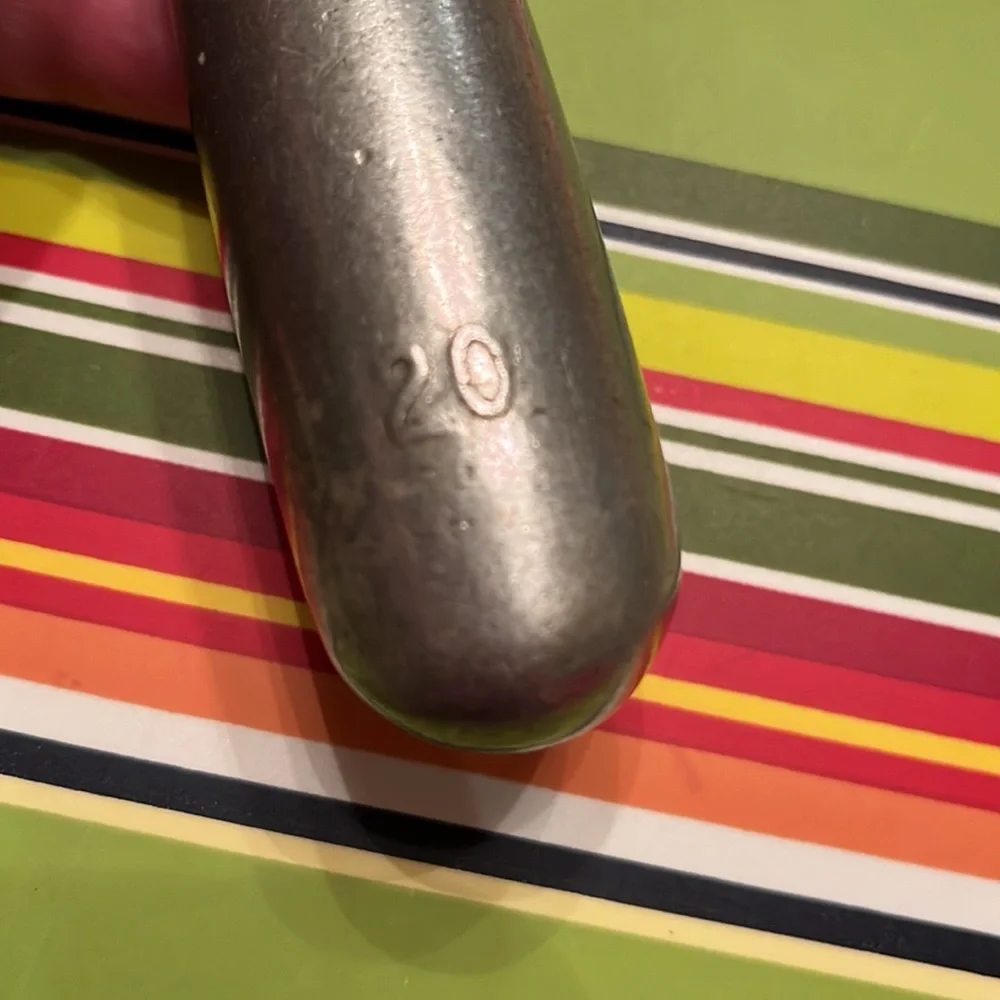 RARE Vintage Nuroll aluminum 7-1/8” ice cream scoop Toledo, Ohio patent 1937